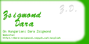 zsigmond dara business card